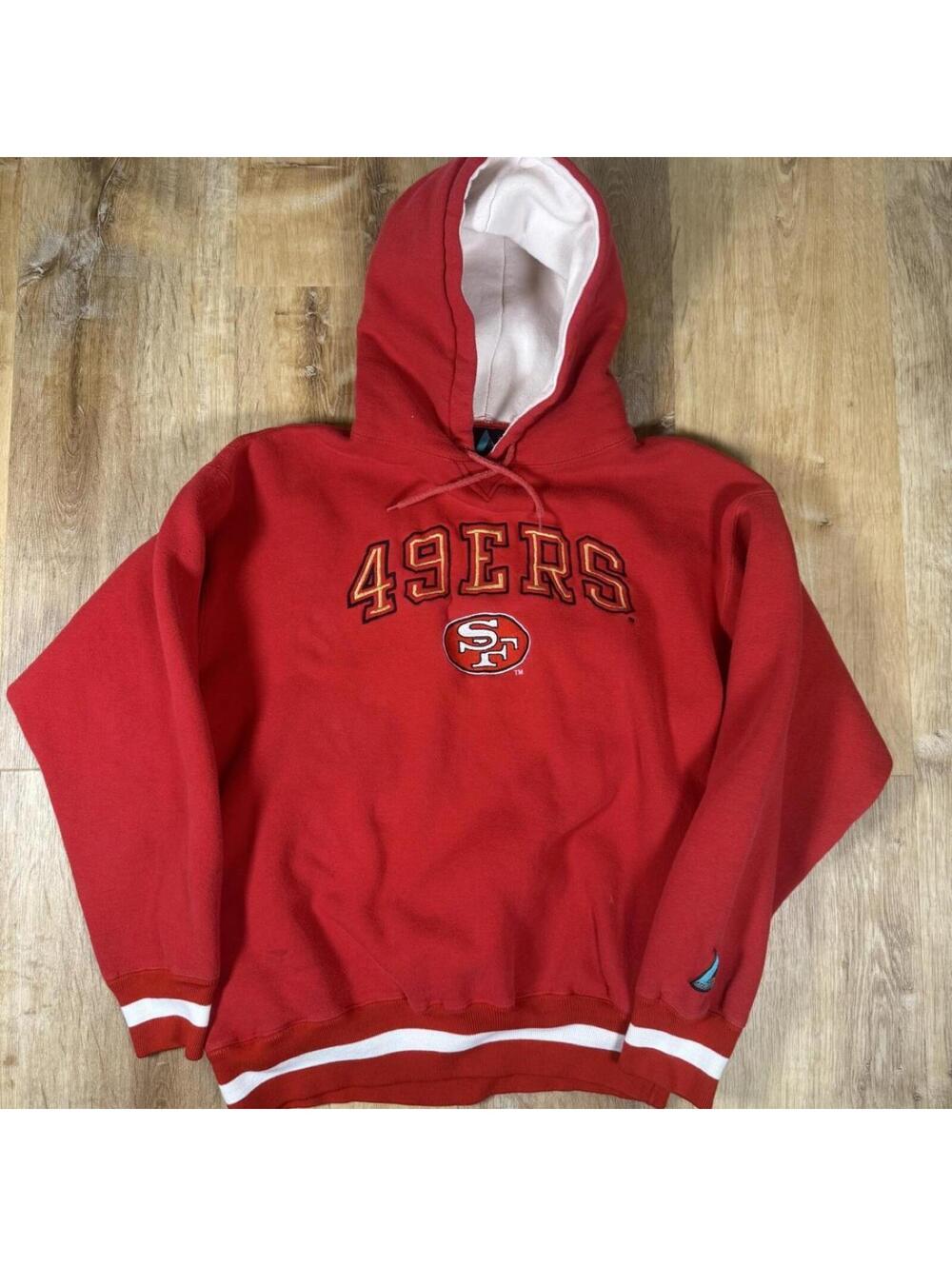 90s San Francisco 49ers Hoodie – Red (L)